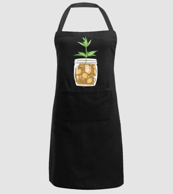 Plantă pușculiță porcușor model negru pe tricou