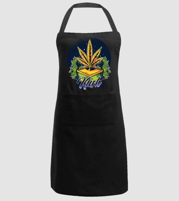 Marijuana Kush model negru pe tricou
