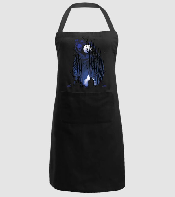 Urs în pădure noaptea model negru pe tricou