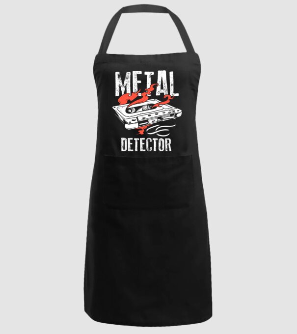 Detector de metale Casetă model negru pe tricou