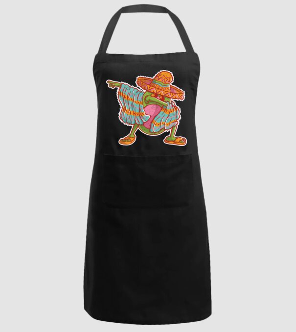 Avocado mexican DAB model negru pe tricou