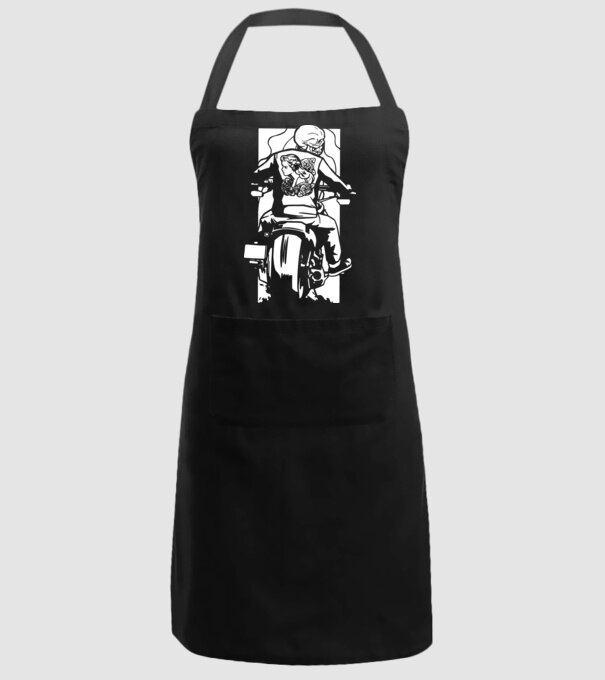 Craniu Motociclist model negru pe tricou