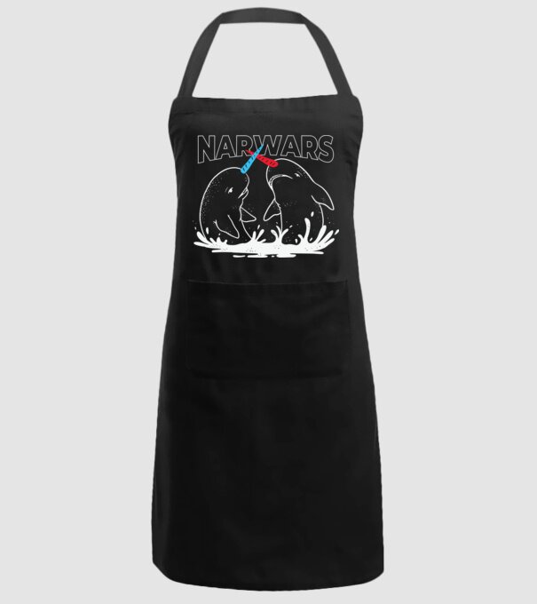 Narwars model negru pe tricou