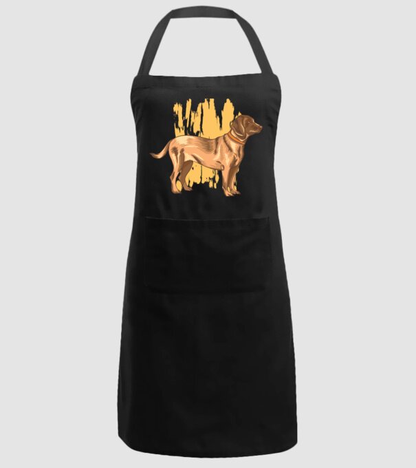 Câine de vânătoare german model negru pe tricou