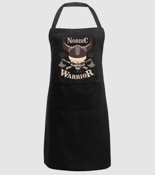 Nordic Warrior model negru pe tricou