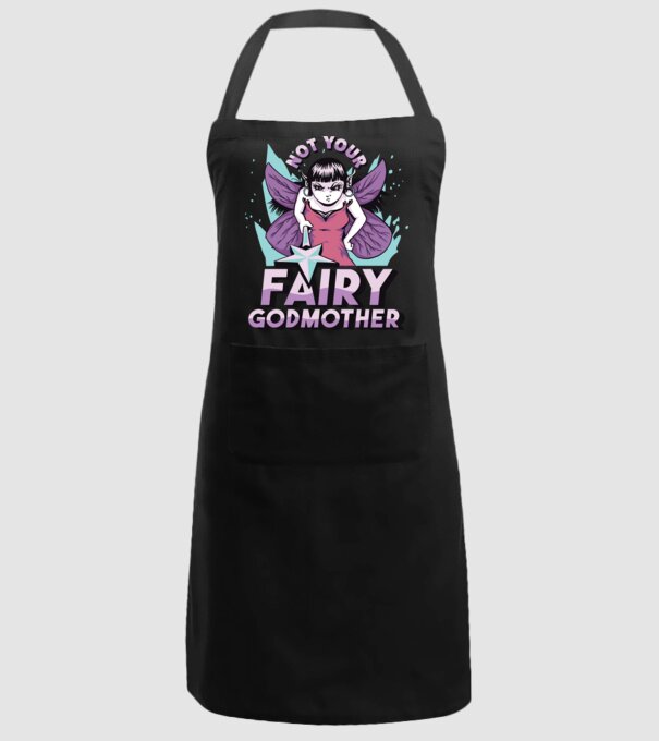 Not Your Fairy Godmother model negru pe tricou