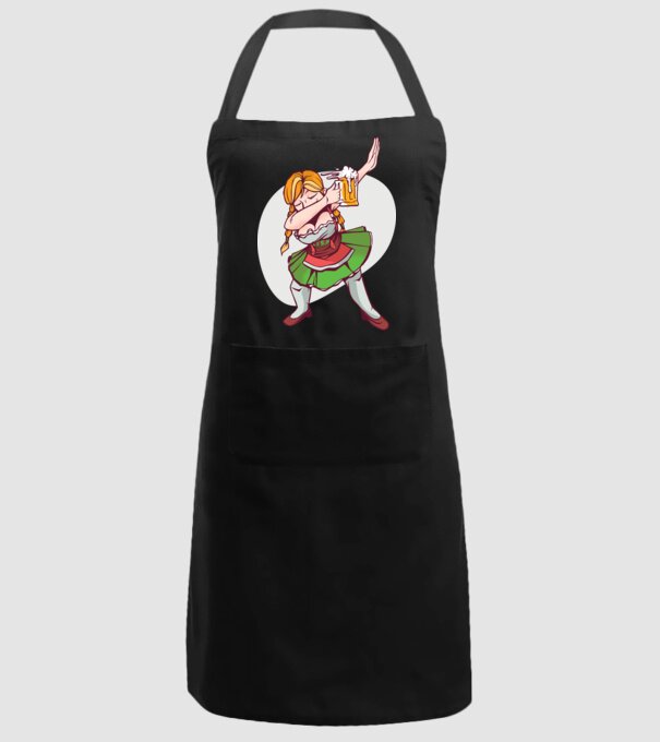 Oktoberfest DAB Fată cu ulcior model negru pe tricou