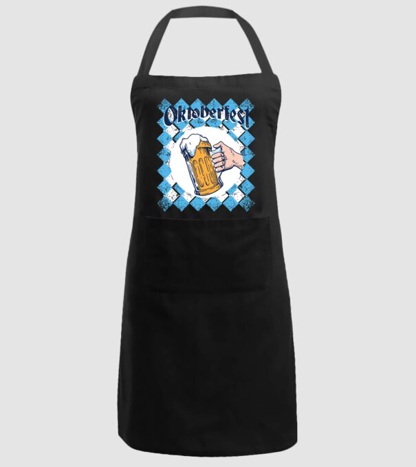 Tricou cu bere Oktoberfest model negru pe tricou