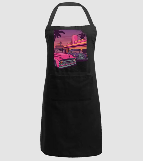 Old school California model negru pe tricou