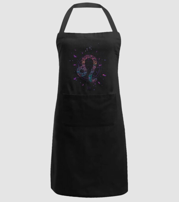 Leo Zodiac model negru pe tricou