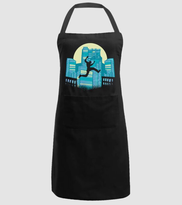 Parkour model negru pe tricou