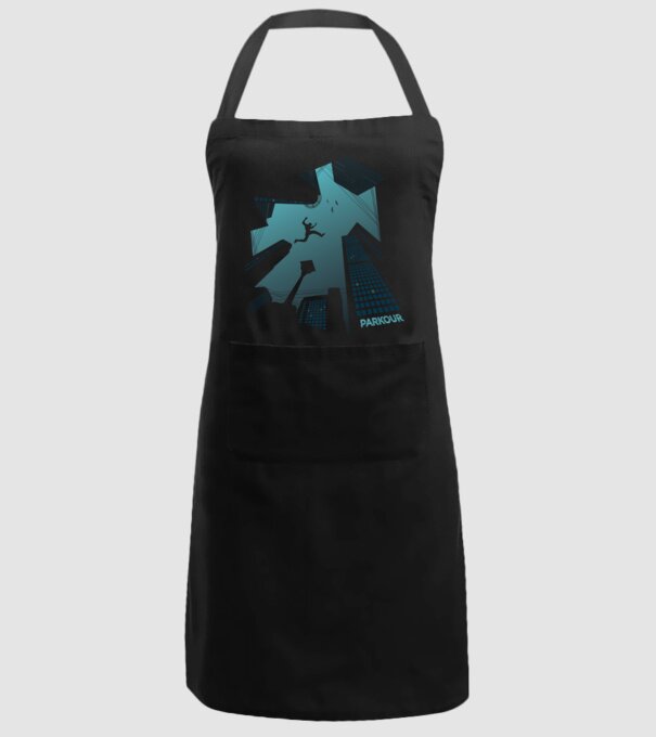 Tricou design Parkour model negru pe tricou