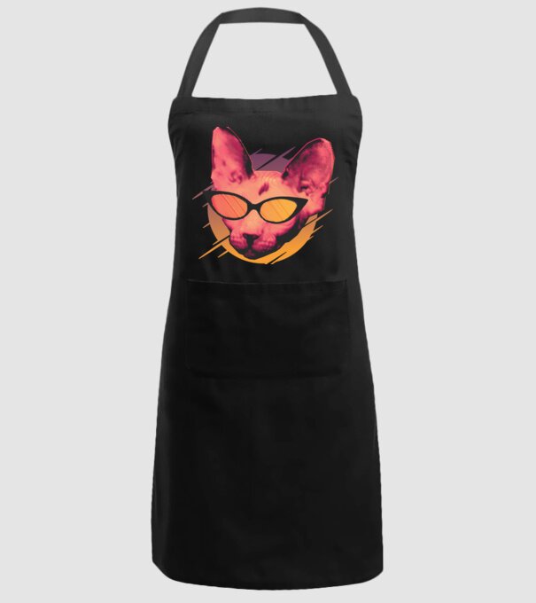 Pisică Petrecere model negru pe tricou