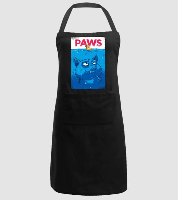 Paws Pisică la atac model negru pe tricou