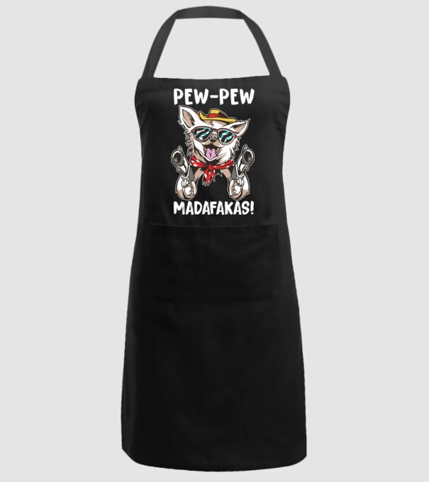 Pew Pew Pew Madafakas Chivava model negru pe tricou