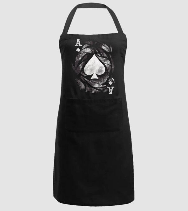 As de pică model negru pe tricou