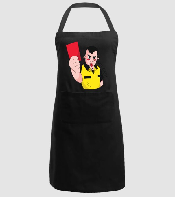 Cartonaș roșu model negru pe tricou