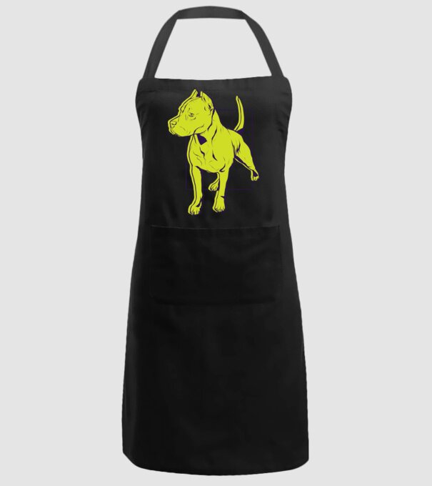 Câine Pitbull model negru pe tricou