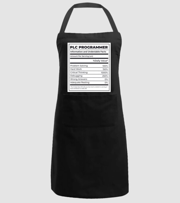 Programator PLC model negru pe tricou