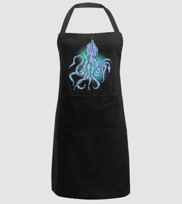 Cthulhu Caracatiță model negru pe tricou