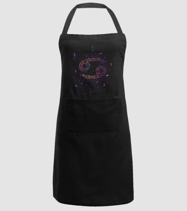 Cancer Zodiac model negru pe tricou