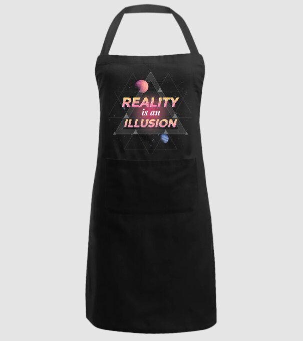 Reality is an Illusion model negru pe tricou