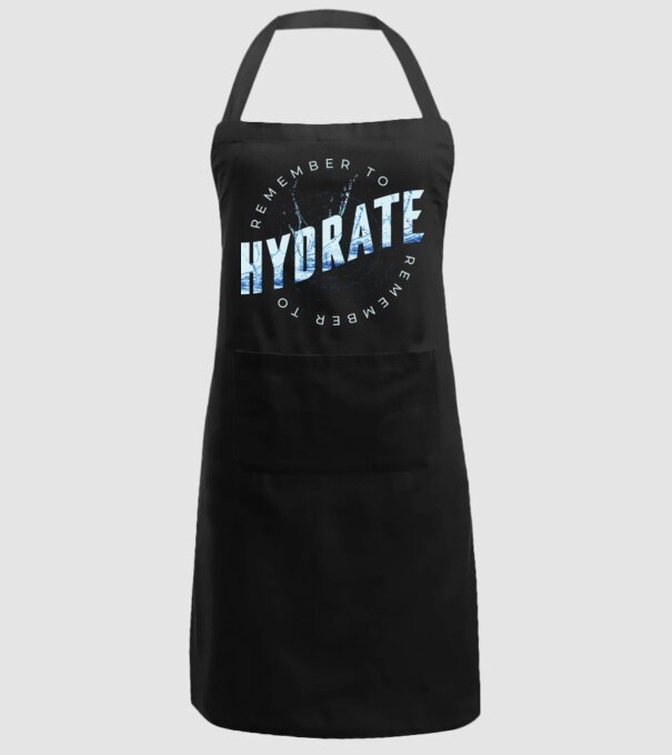 Remember to Hydrate model negru pe tricou