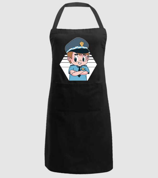 Polițist Copil model negru pe tricou