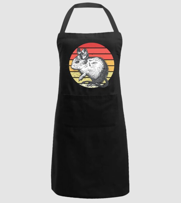 Retro Degu model negru pe tricou