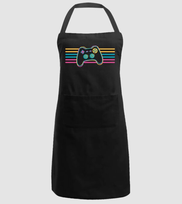 Gamer Controler Retro model negru pe tricou