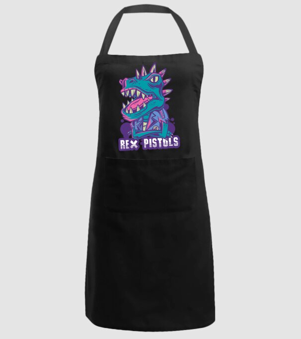 Rex Pistols model negru pe tricou