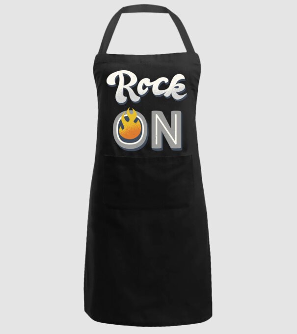 Rock On model negru pe tricou