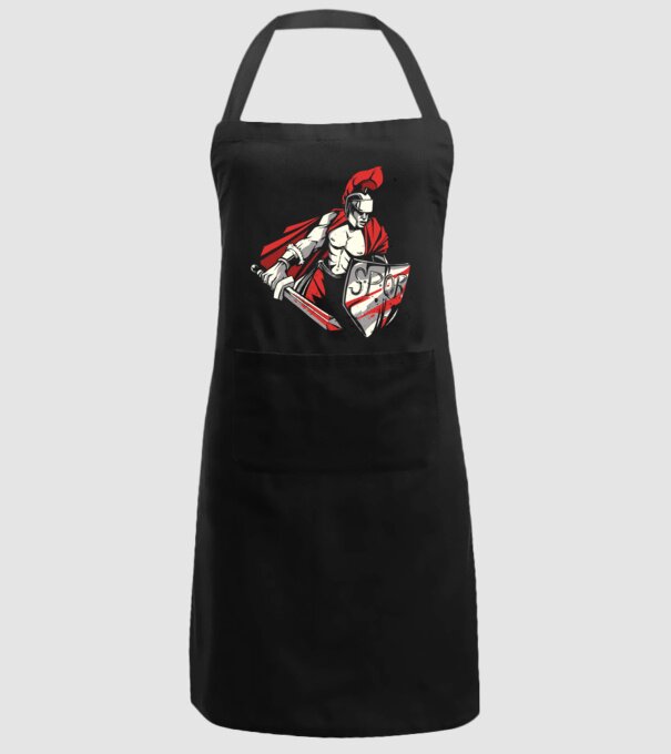SPQR războinic Roman model negru pe tricou