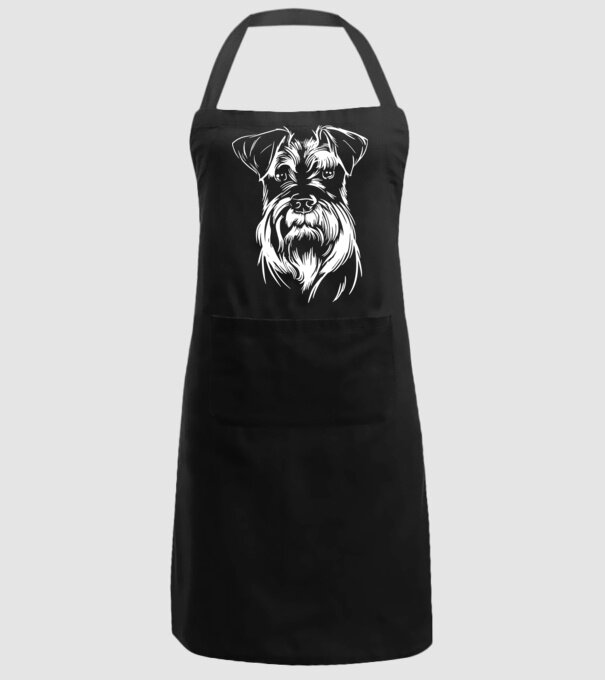 Cap Schnauzer model negru pe tricou