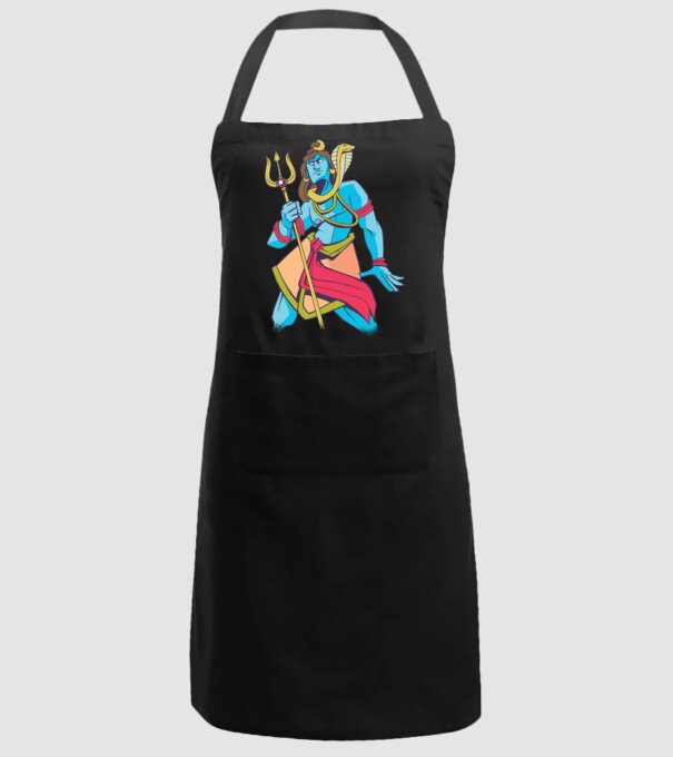Shiva model negru pe tricou