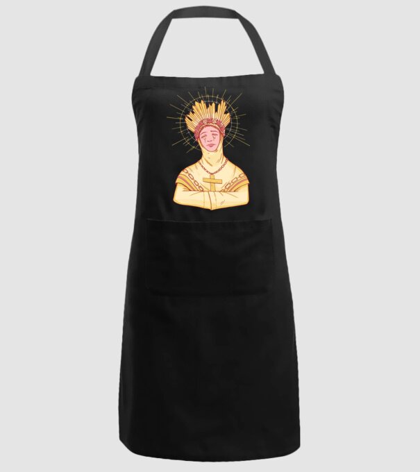 Sfânt lăcrimând model negru pe tricou