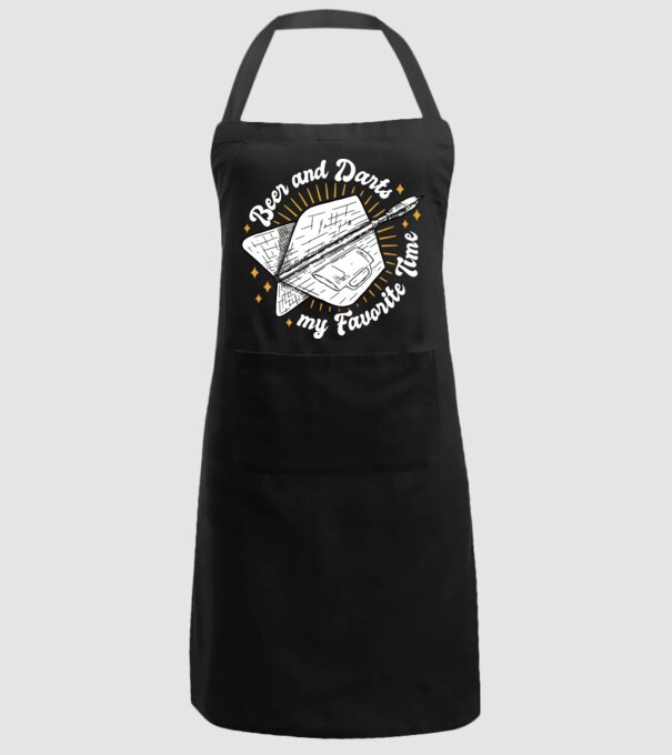Bere și darts model negru pe tricou