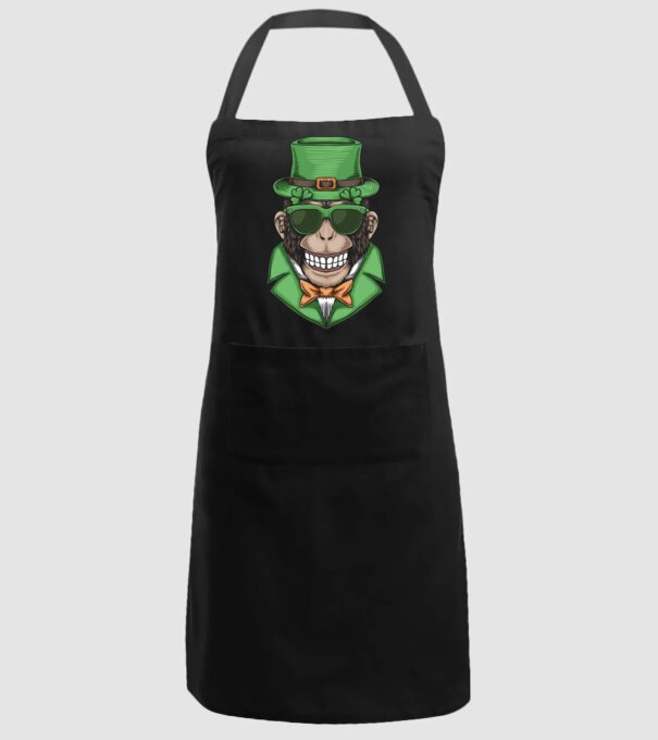 Sfântul Patrick Maimuță model negru pe tricou