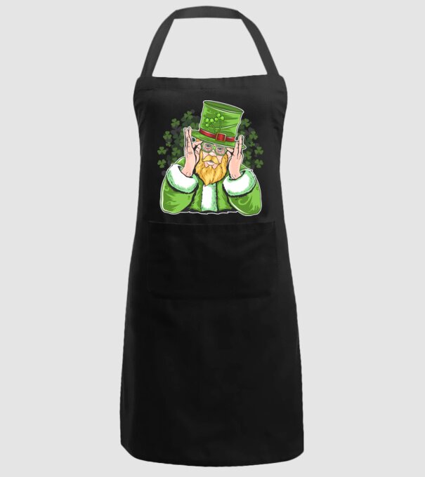 Sfântul Patrick Barbă irlandeză model negru pe tricou