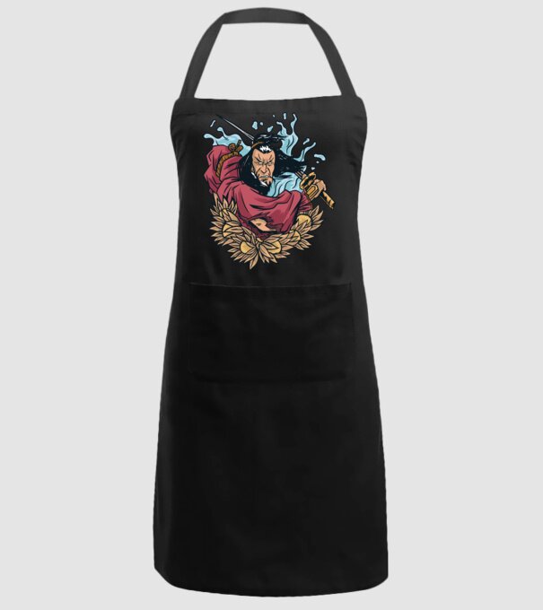 Samurai model negru pe tricou