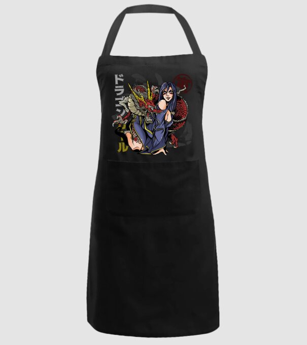 Dragon sexy Anime model negru pe tricou