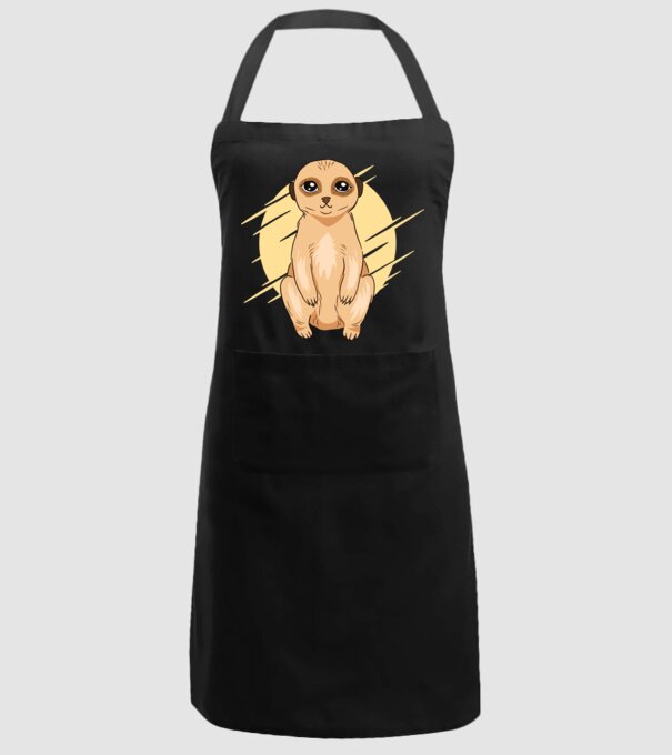 Suricată model negru pe tricou