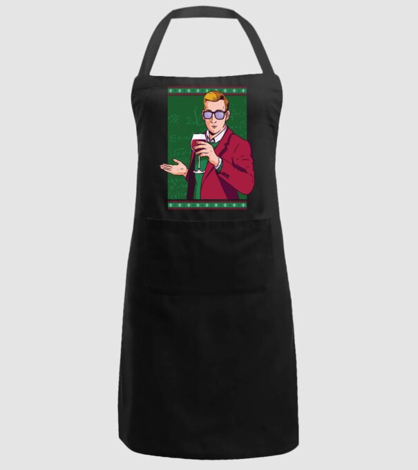 Profesor cu vin model negru pe tricou