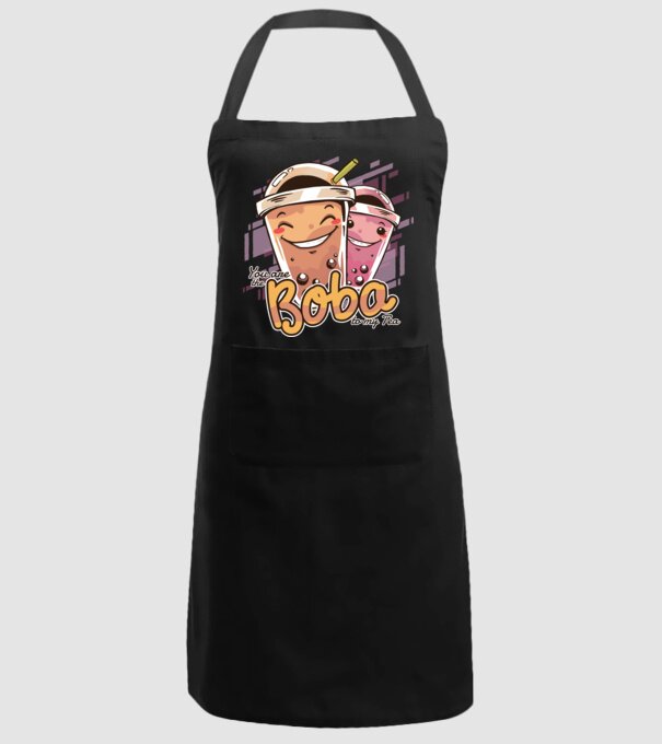 Tu ești Boba pentru ceaiul meu model negru pe tricou