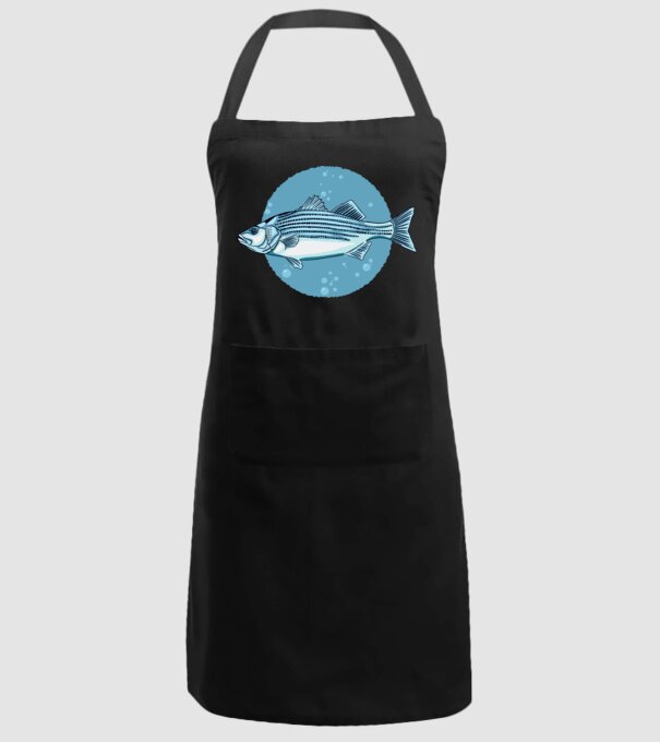Biban de mare model negru pe tricou
