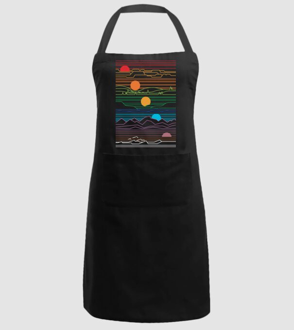 Linii Natură model negru pe tricou