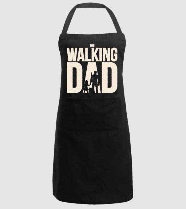 The Walking Dad model negru pe tricou