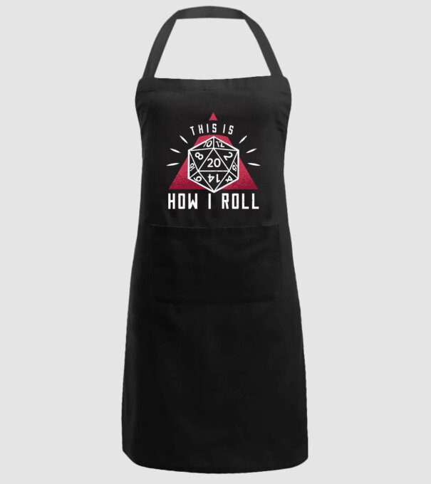 This is how I Roll - Joc de rol RPG model negru pe tricou