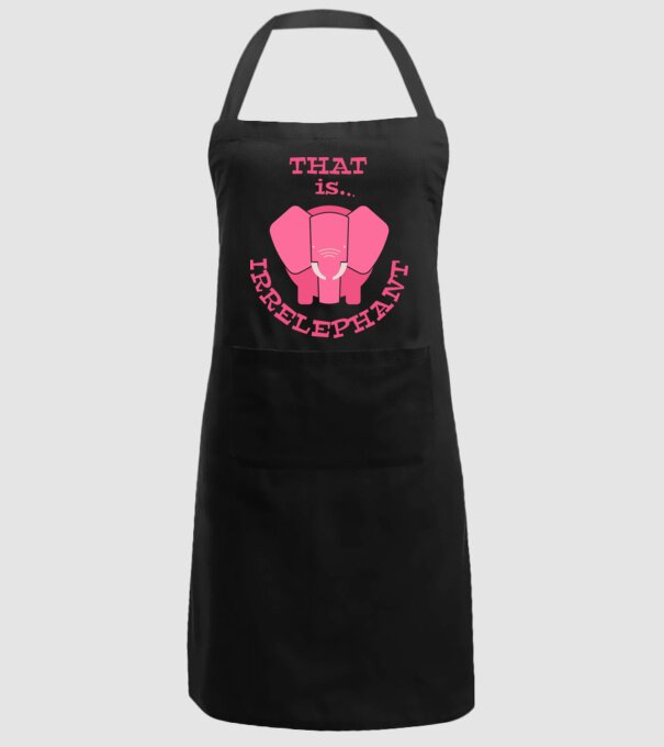 This is irrelephant model negru pe tricou