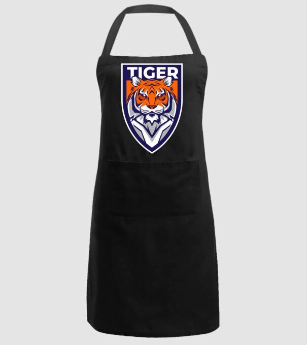 Stemă Tigru model negru pe tricou